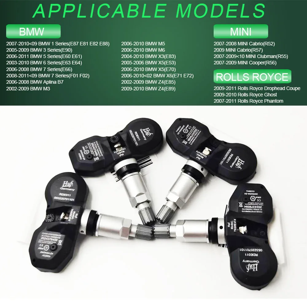 36236798726 Ÿ̾ з , 433MHz TPMS, BMW 1 3 5 6 7 ø ̴ R57 ѽ̽ ǳ 36236771034 36106856227, 1/4 