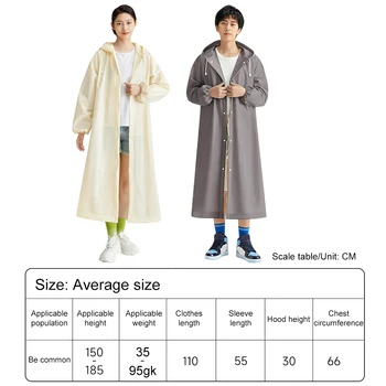 3-10PCS Disposable Adult Long Raincoat Windproof Hooded Rain Poncho Drawstring Long Hooded Rain Coats for Travel Emergency - Image 6