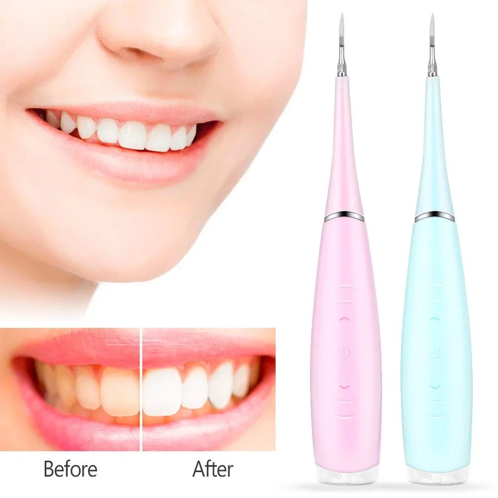 Portable Electric Sonic Dental Scaler Tooth Calculu Remover Tooth Stain Tartar Clean Tool Dentist Whiten Teeth Care Oral Hygiene tooth repair kit temporary falseteeth solid glue teeth and gap adhesive resin teeth dentist denture whitening tooth repair set