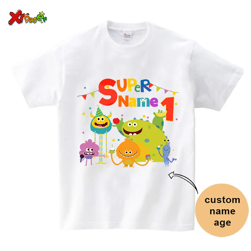 Super Simple Songs Birthday Shirt 1st TShirt for Kids Family Matching Outfits Party Custom Name Girl Toddler Baby Familia Shirts 3