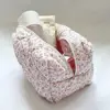 Cosmetic Bag Women Floral Makeup Case Organizer Korean Flower Printed Women Cosmetic Pouch Travel Toiletry Bag Beauty Case 2