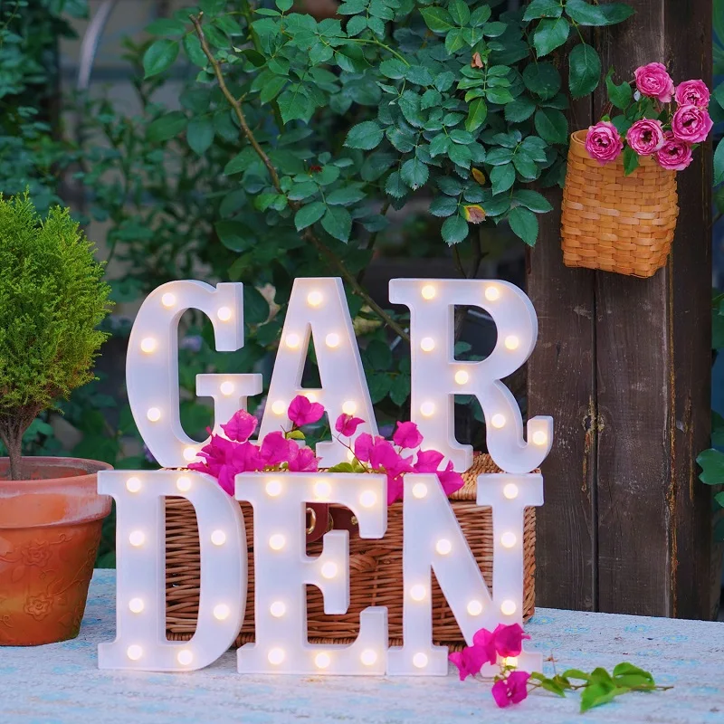 Alphabet Letter Led Light 16Cm 3D Number Battery Lamp Luminous Marquee Sign Night Light Per La Festa Di Compleanno Di Nozze Christma