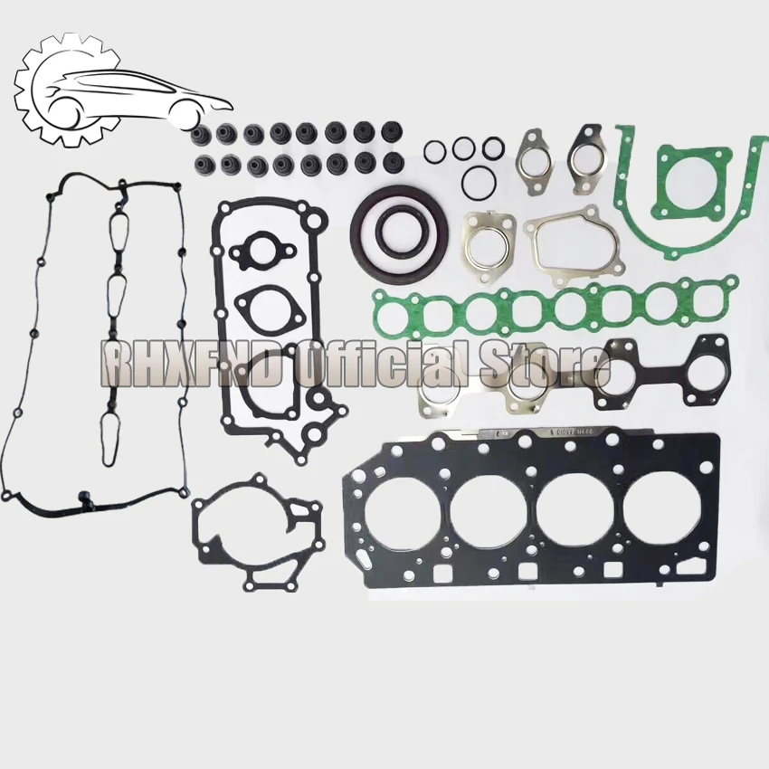 Engine Rebuilding Kits D4CB Gasket Set 20910-4AB01 20910-4AU02 for Hyundai H1 H200 Starex P orter also for Kia Sorento 2.5TCI