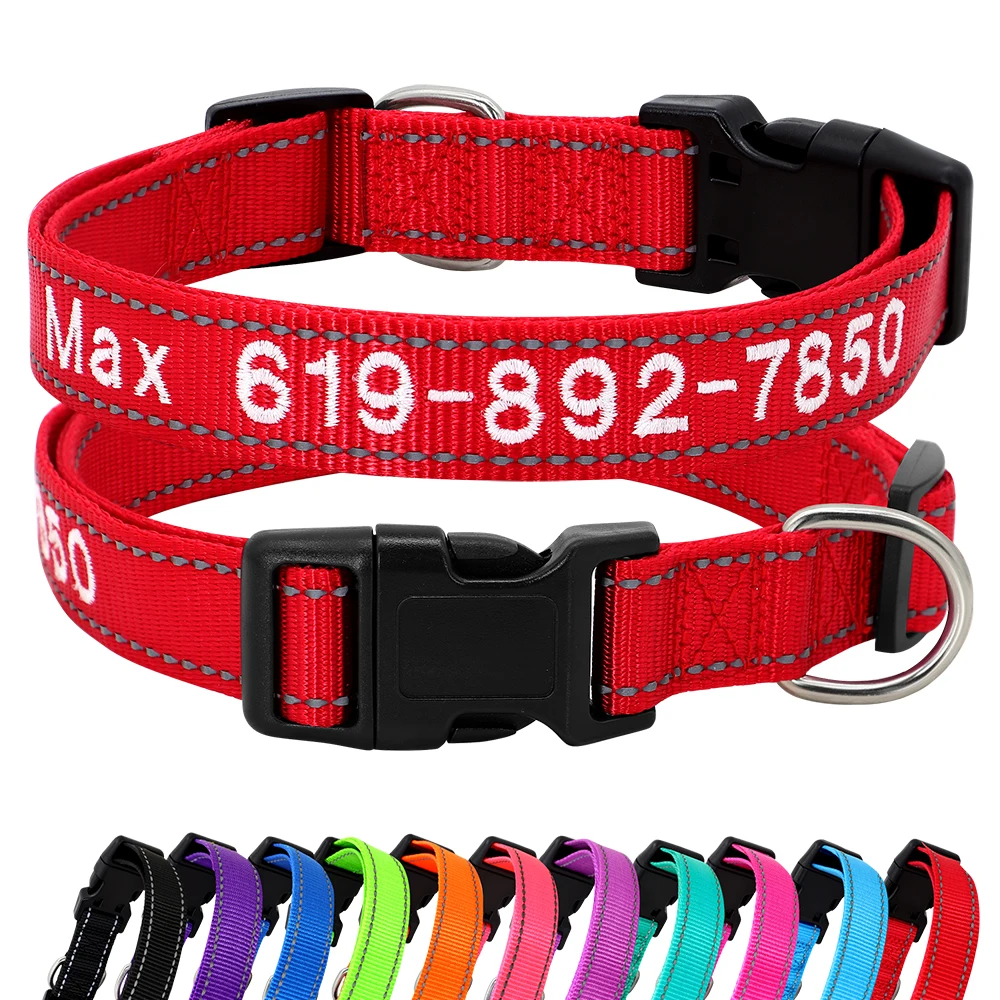 Personalized Dog Collars, Embroidered Dog Collars