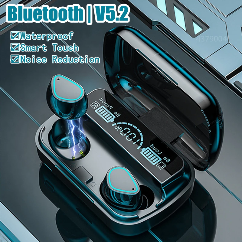 Diadema Inalámbrica Bluetooth 5.2 Auriculares Magnéticos LED Pantalla Hifi Impermeables Deporte Cancelación De Ruido I.441008806