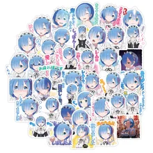 

40Pcs Re:Life In A Different World From Zero Ram Rem Stickers Amelia rem Anime Sticker Cartoon Graffiti Decals Kids Classic Toys