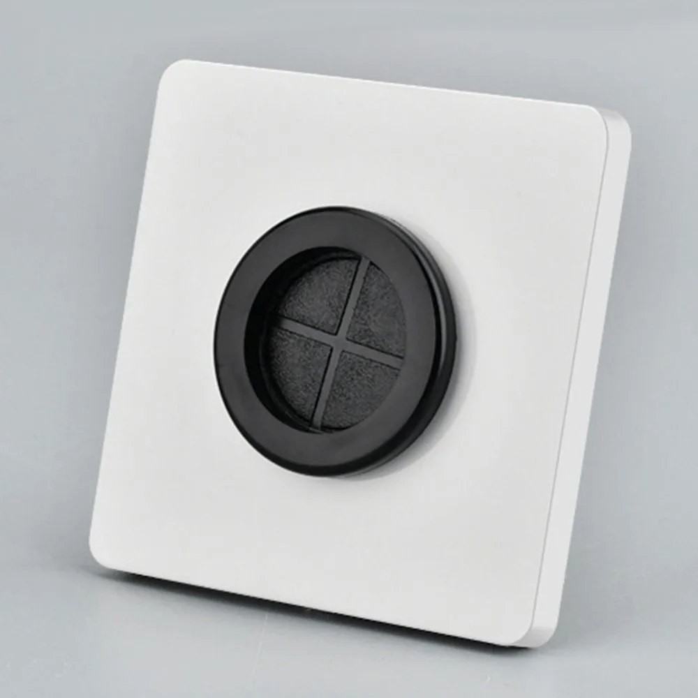 Electrical Supplies Wall Blank Panel With Outlet Hole 86Type Cable Cover Cable Organizer Storage Network Rubber Pad