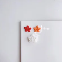  Autumn Forest Series Warm Theme Fox/Hazelnut/Maple Leaf/Pumpkin/Hot Tea Shaped Mini Clay Molds Clay Cutting Molds For Earrings 