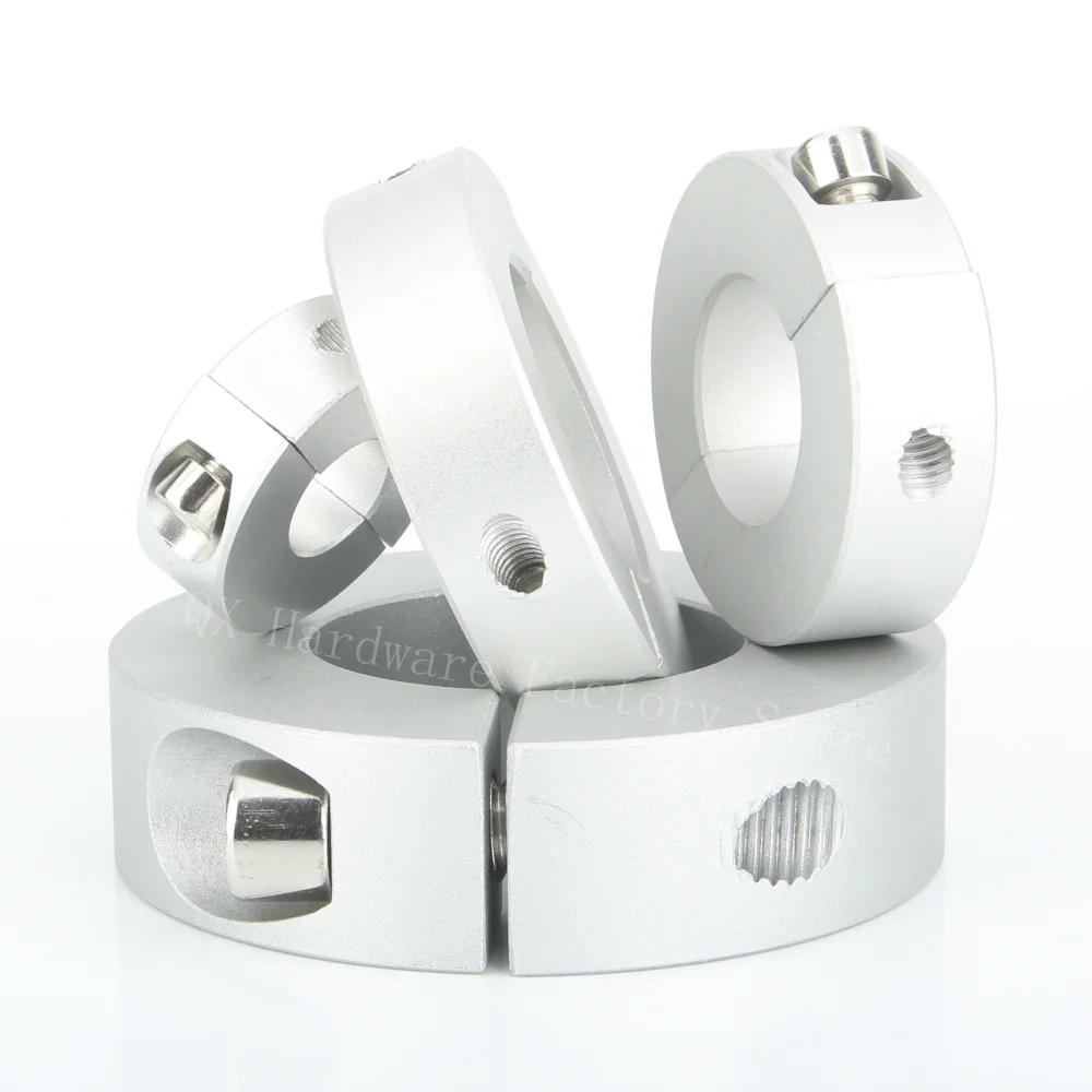 

High Quality Smooth Body Aluminum Alloy Linear Motion Clamp Precision Split Shaft Collars with Screws