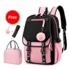 Teen Girl School Backpack with USB Charging Port 15.6 Inch Laptop Bag Water Resistant Nylon School Bookbag New 2023 1