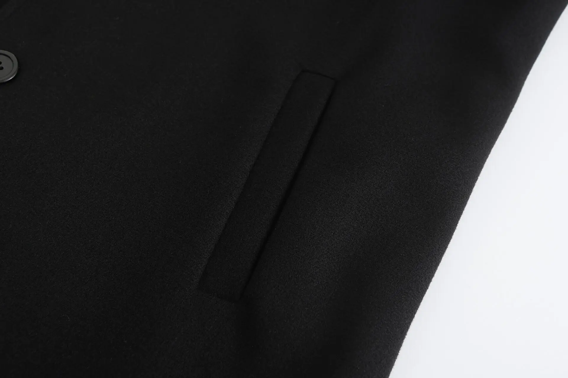 Casual Grey/Black Woolen Blazer for Men with Single Breasted Formal Dinner Jacket Elegant Suit Long Coat for Wedding/Business