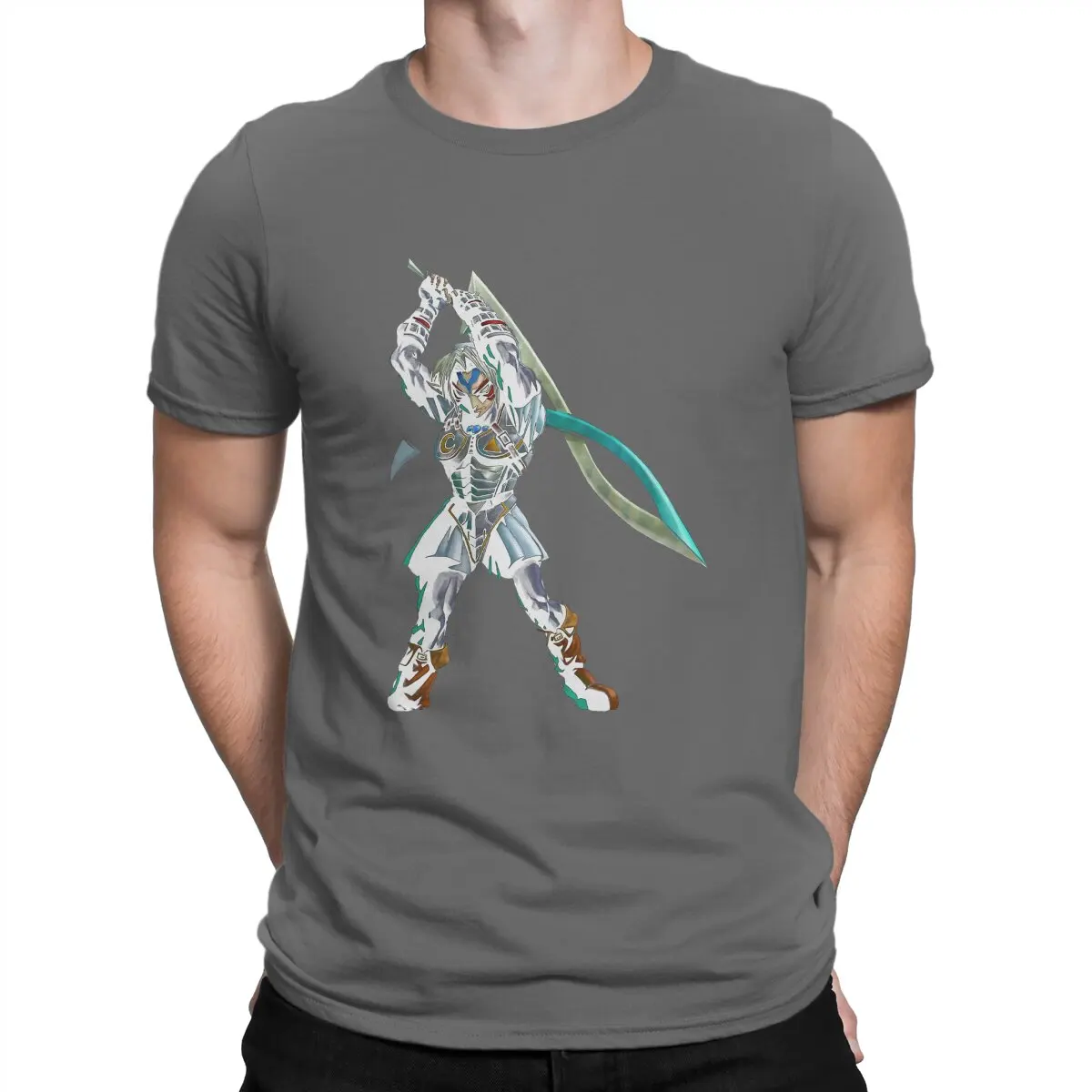 thumbnail image 1 of Camiseta Z-Zelda más nueva para hombre, camiseta de cuello redondo con máscara de Majora's Deity Fierce, regalo personalizado, ropa urbana, 1 of 7