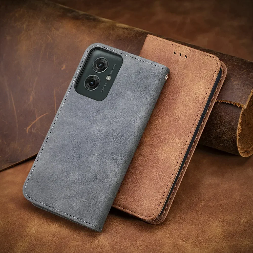 Smooth Wallet Leather Flip Case - Premium Book Cover