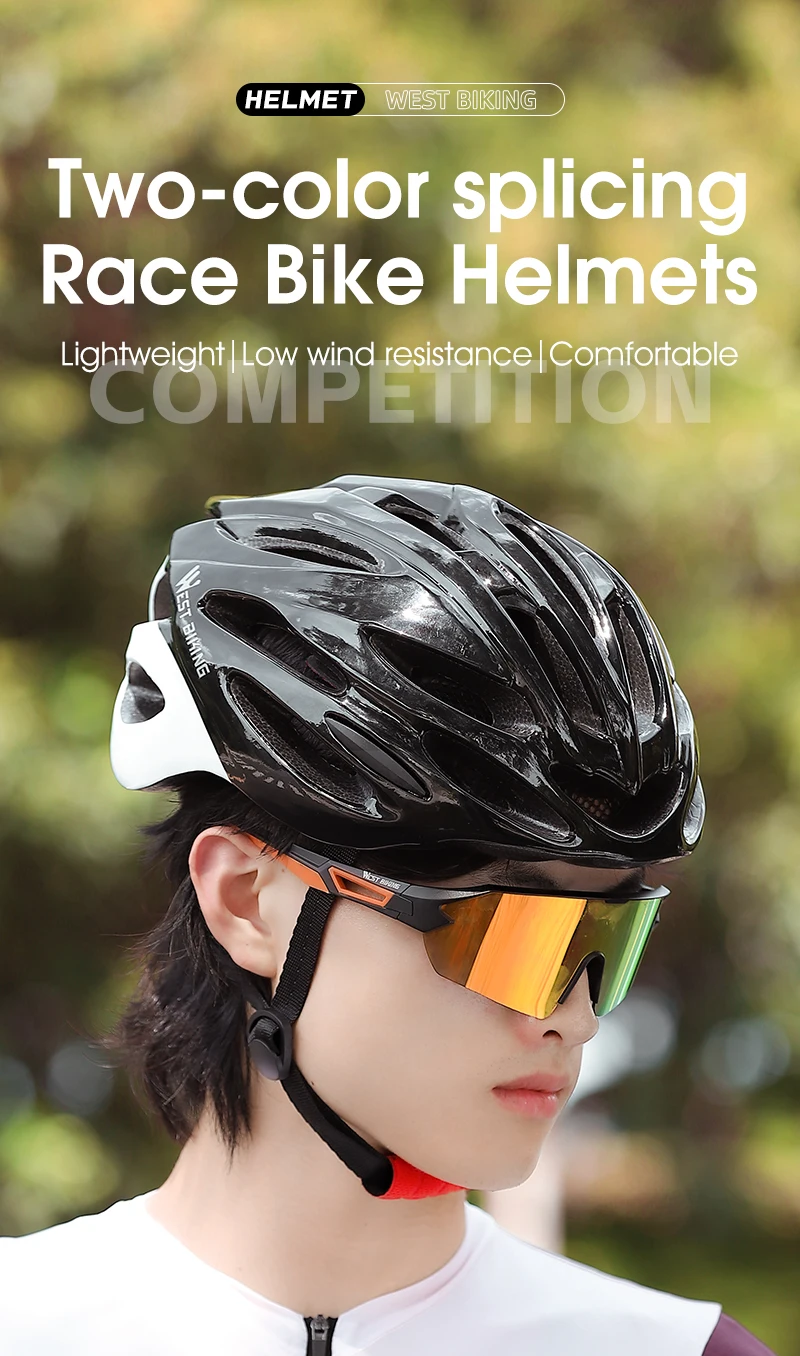 WEST BIKING Cycling Bike Helmet Integrally-Molded Bicycle Helmet White 58- 63cm | eBay