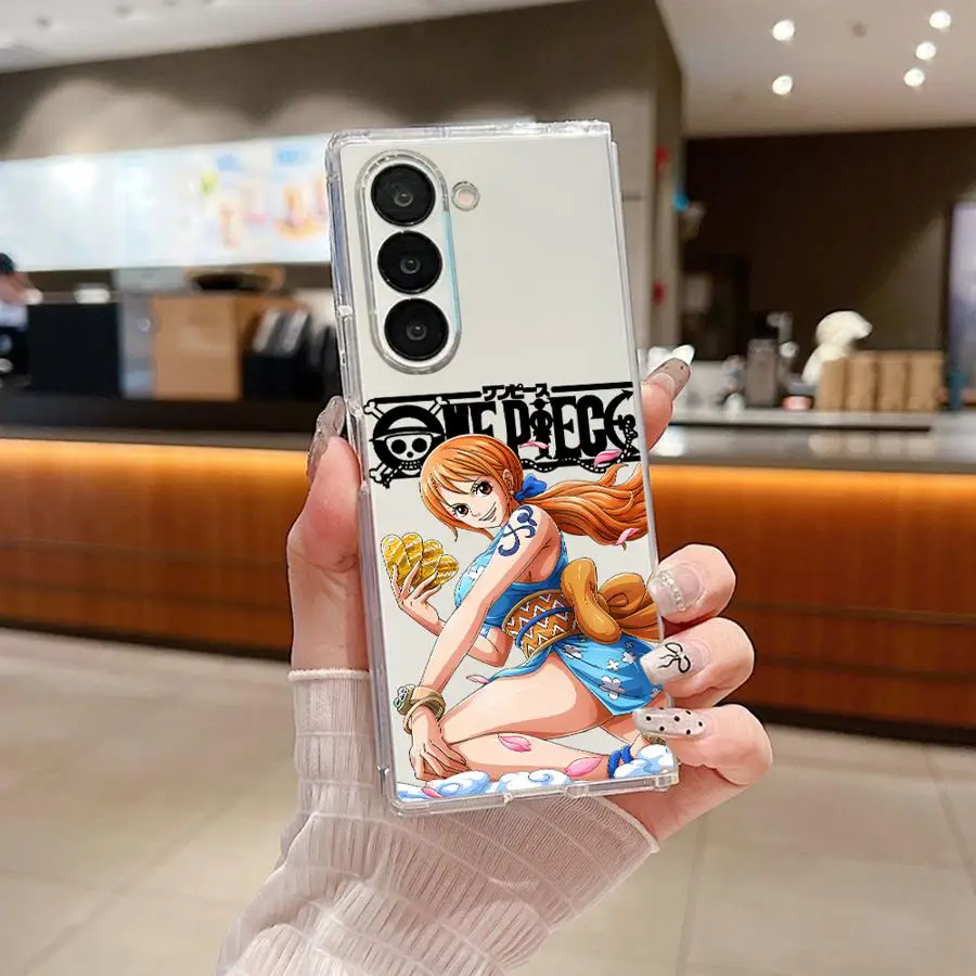 One Piece Inspired Nico Robin & Nami Transparent Soft Phone Case