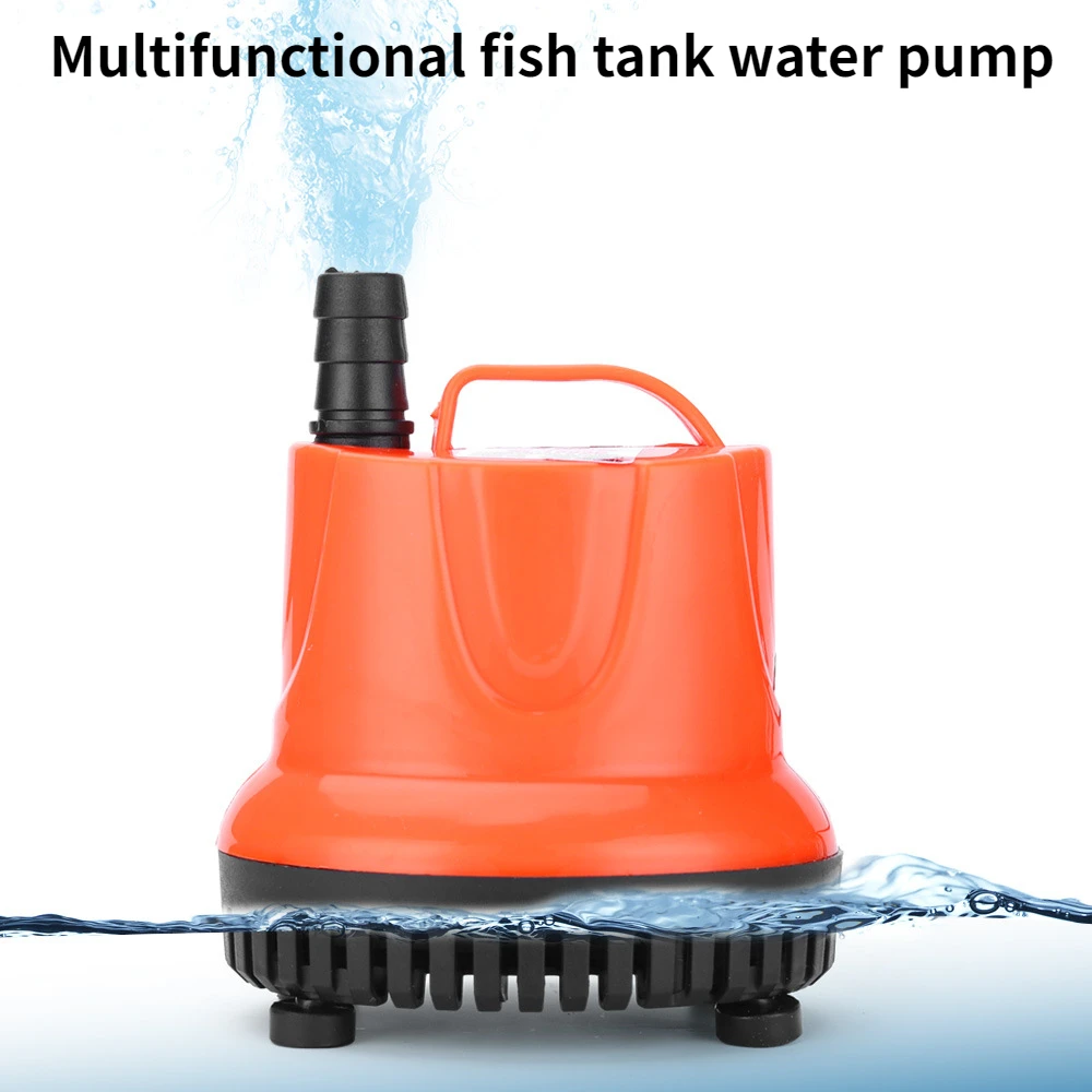 ปั๊มจุ่มดูดด้านล่างมัลติฟังก์ชั่นเงียบเหมาะสําหรับถังปลาพิพิธภัณฑ์สัตว์น้ําสวนน้ําพุปั๊มน้ําขนาดเล็ก 1