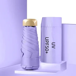 Compact UPF50+ UV Protection Travel Umbrella - 6K (PURPLE)