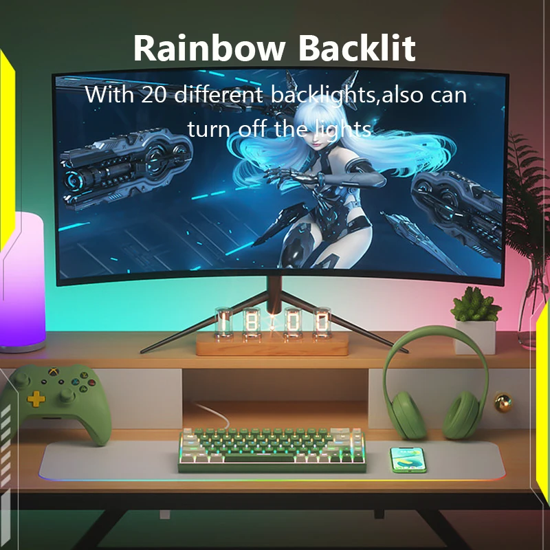 Teclado Mecânico com Fio Gaming Pbt Keycaps Ergonômico 68 Keys Rgb Hotswap Tipo-c Fit para pc Computador Laptop - Imagem 3