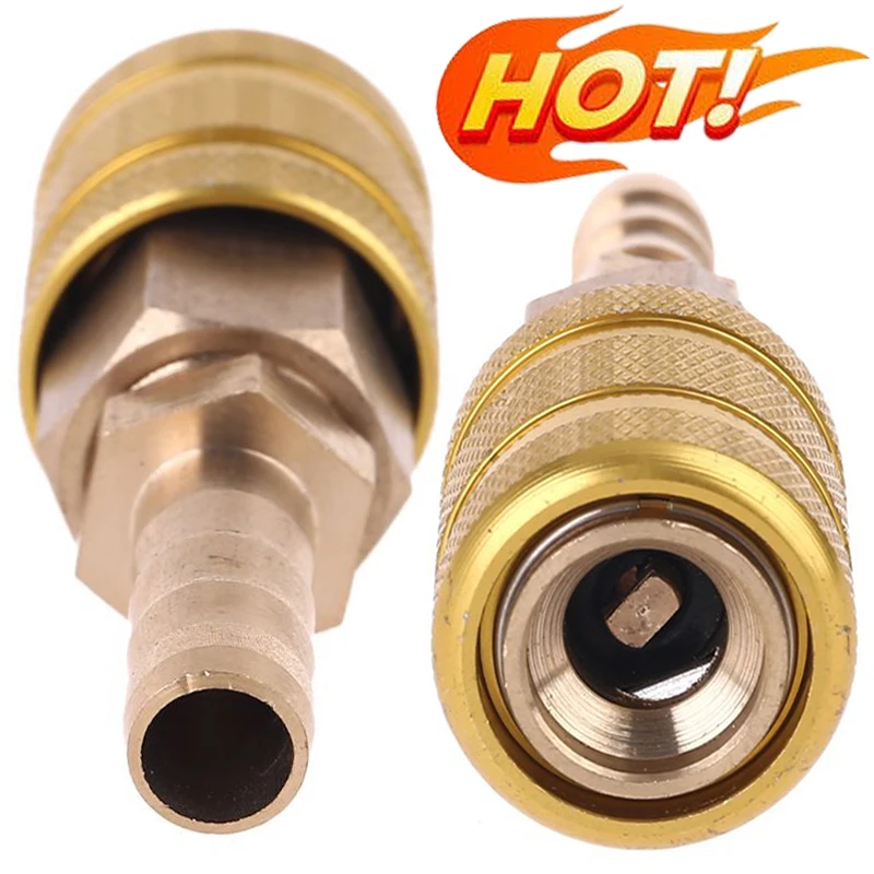 Clip Per Valvola Pneumatico Auto 8mm - Connettore Per Pompa In Ottone Antiruggine E Resistente All'Usura - 2
