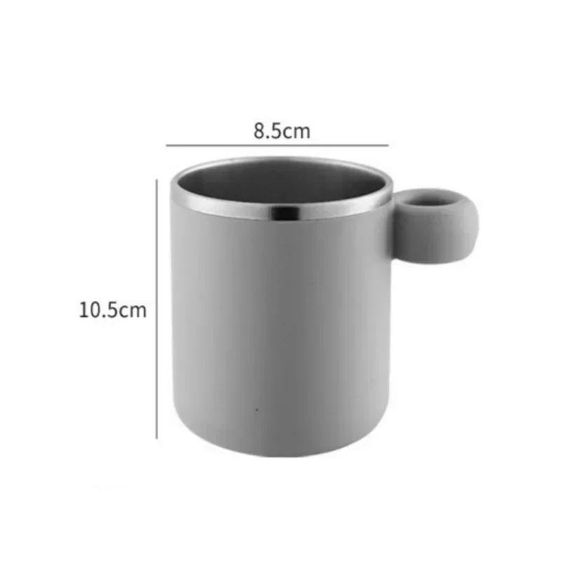 JUSTINLAU Couple Toothbrush Stainless Steel Liner Children's Simple Mouthwash Cup Drinking Utensil Home Bathroom_voghion.com