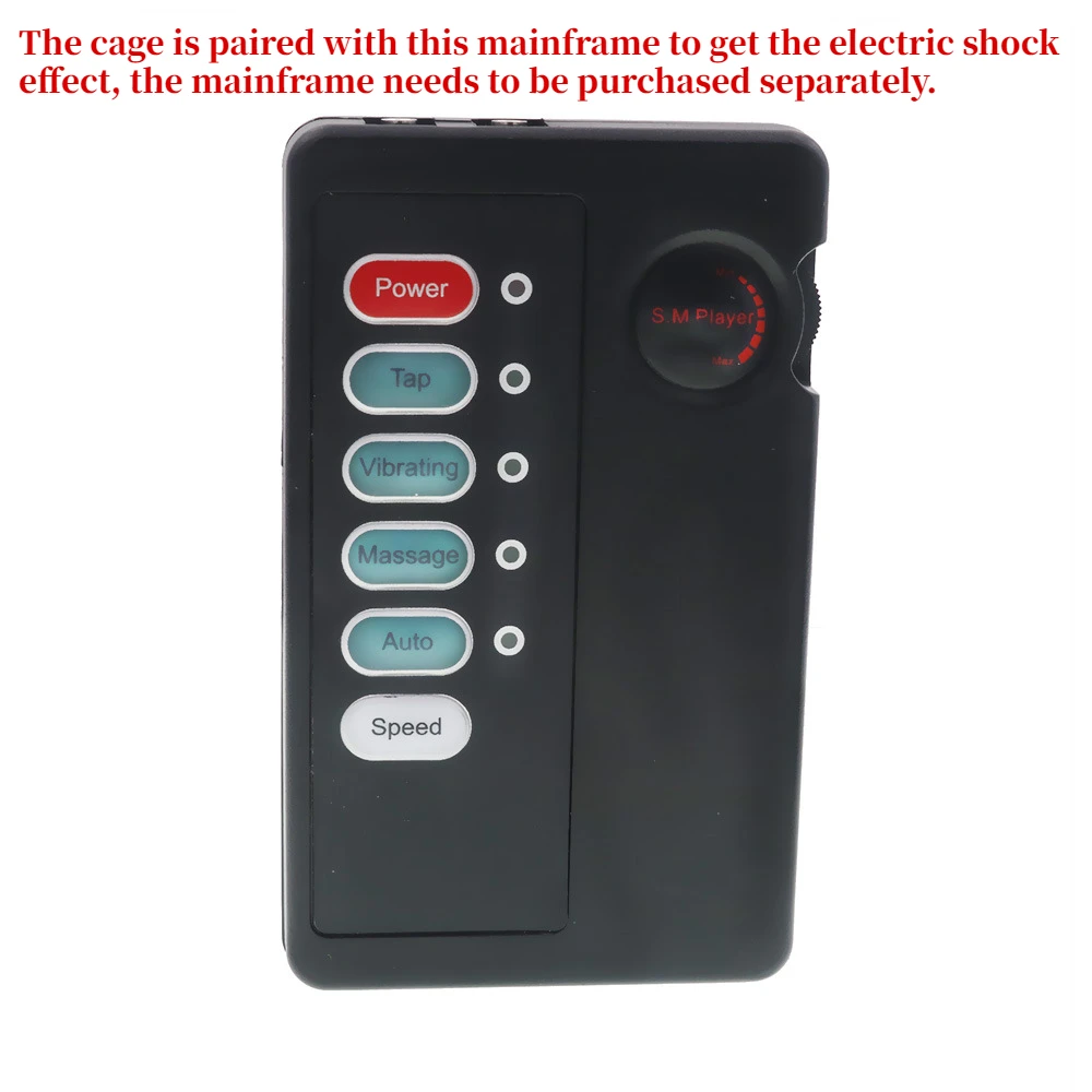 Male Chastity Lock Electric Shock with Urethral Plug Adult Sex Toy