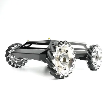 Telaio per auto in metallo resistente con carico da 80 kg Carrello con ruota Mecanum da 152 mm Robot mobile omnidirezionale V5Max per kit fai da te robot Arduino