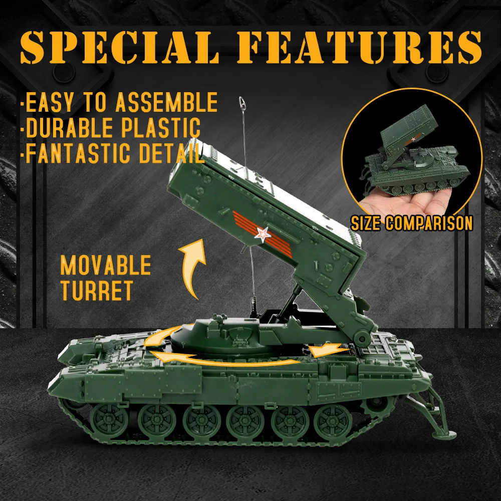 1:72 ロシア戦車・装甲車プラモデルキット 4個セット Amazon | Shamiina 1:72 装甲車モデル 4D 車モデル 装甲戦車