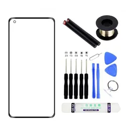 Premium Display Front Glass with OCA Glue Repair Kit for Screen Touch Panel Replacement (For Oneplus 8 Pro)