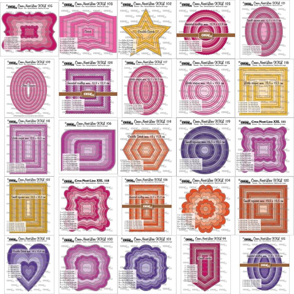 Troqueles De Corte De Metal Rectangulares – Para Scrapbooking Y Manualidades, Marco De Puntos