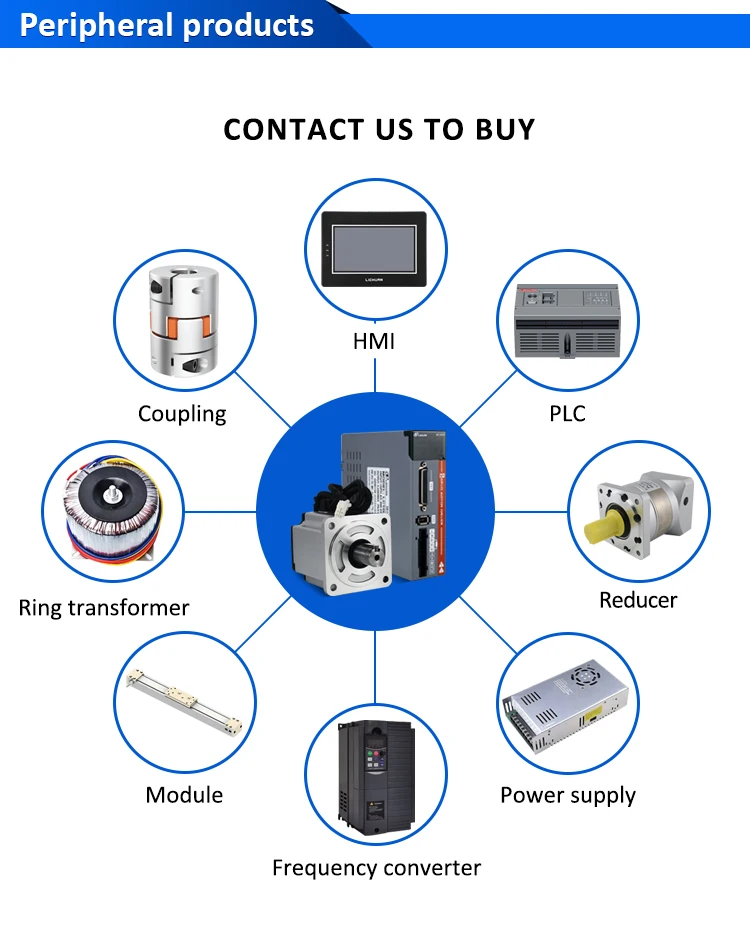 Lichuan 220 V 3000 U/min IP65 AC-Servomotortreiber-Kit A5 200 W 400 W 600 W 750 W 1000 W AC-Servomotor mit Treiber für CNC-Maschine – Detail 8