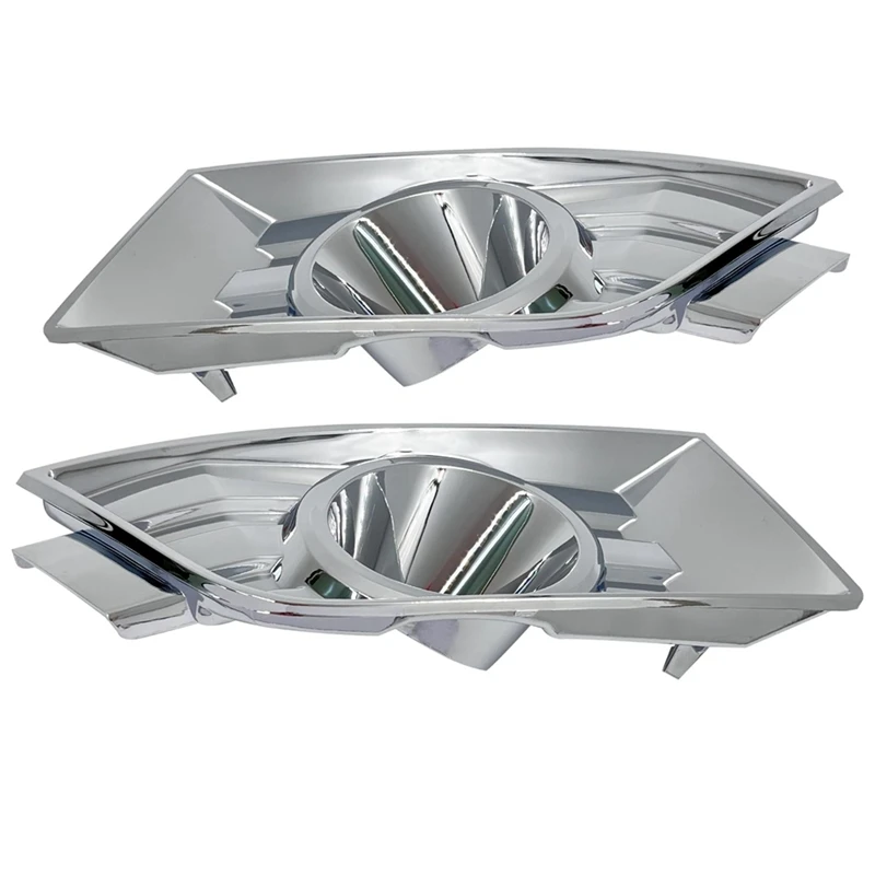 I-Match Left Driver Side Fog Lamp Hole Cover Bezel For 2007-2010 Ford Edge - Chrome Replacement Part #7T4Z17E811B