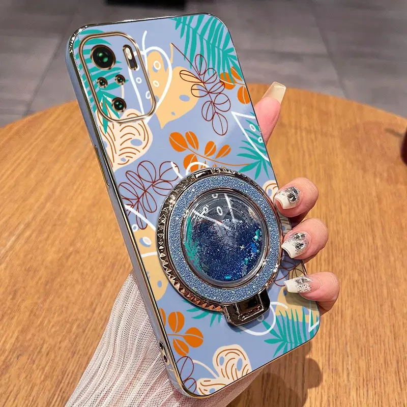 Elegant Leaf Plating Phone Case for Xiaomi Redmi Note Series