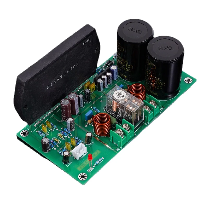 HIFI Sanyo Thick Film STK4204MK2 100W Digital Power Amplifier Board 50W*2 Stereo Audio Amplifier Moudle AC28-38V lm3886 fully balanced power amplifier board 120w 120w hifi stereo 2 channel finished board