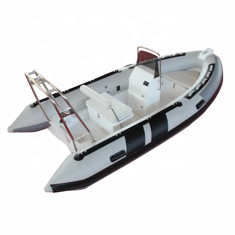 6 Persons Inflatable Boat 40HP Outboard Motor Rib Boat 430CM