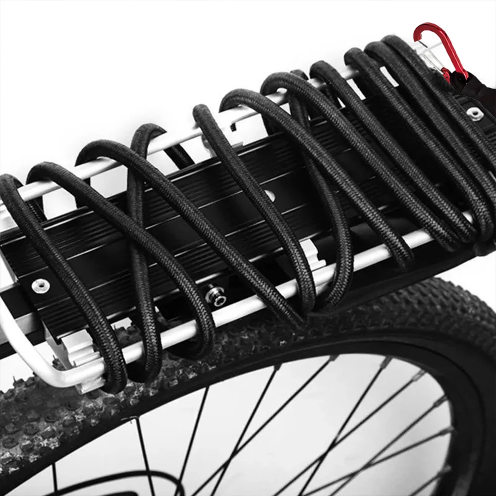 Heavy Duty Bungee Cord Aluminum Alloy Elastic Tie Strap String Luggage Packing Rope Elastic Rope for Camping Hiking