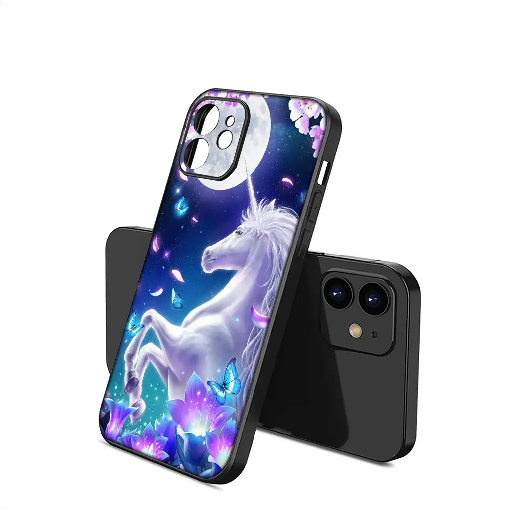 Whimsical Unicorn Cartoon Horse Soft Silicone Phone Case