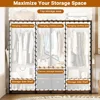 Garment Racks with Shelves, 4 Drawers and 8 Hooks, Heavy Duty Closet Organizer for Hanging Clothes, Freestanding Closet 3