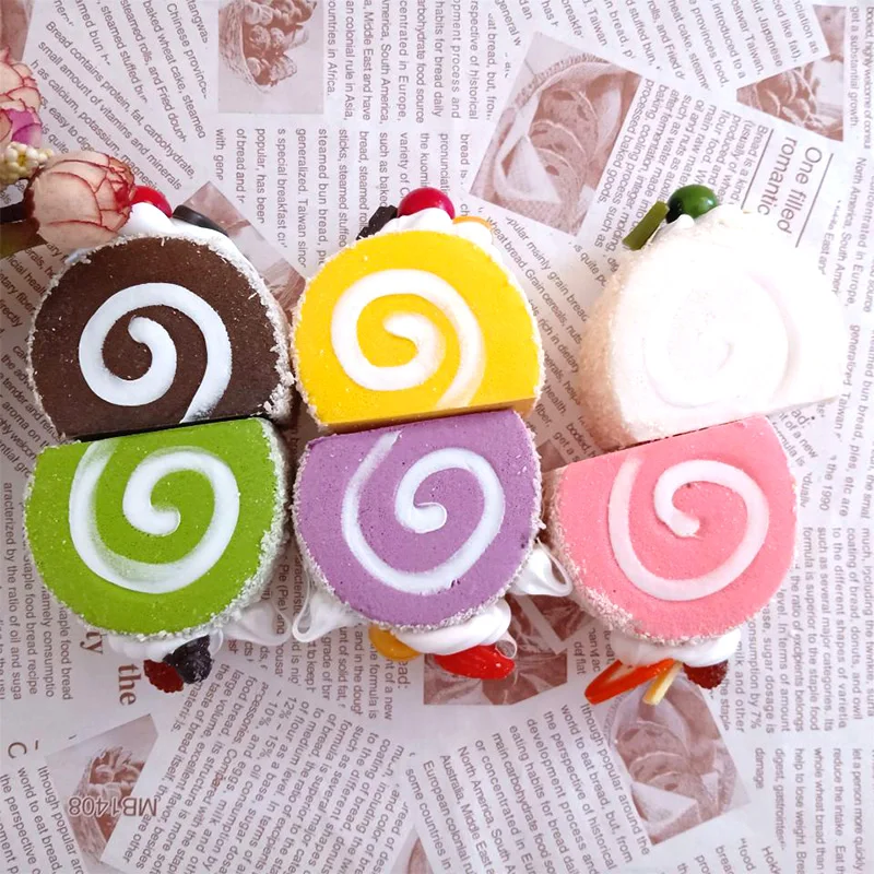 Food model simulation cake fake fruit bread Swiss roll shop window home refrigerator dec food photography props autumn decoration