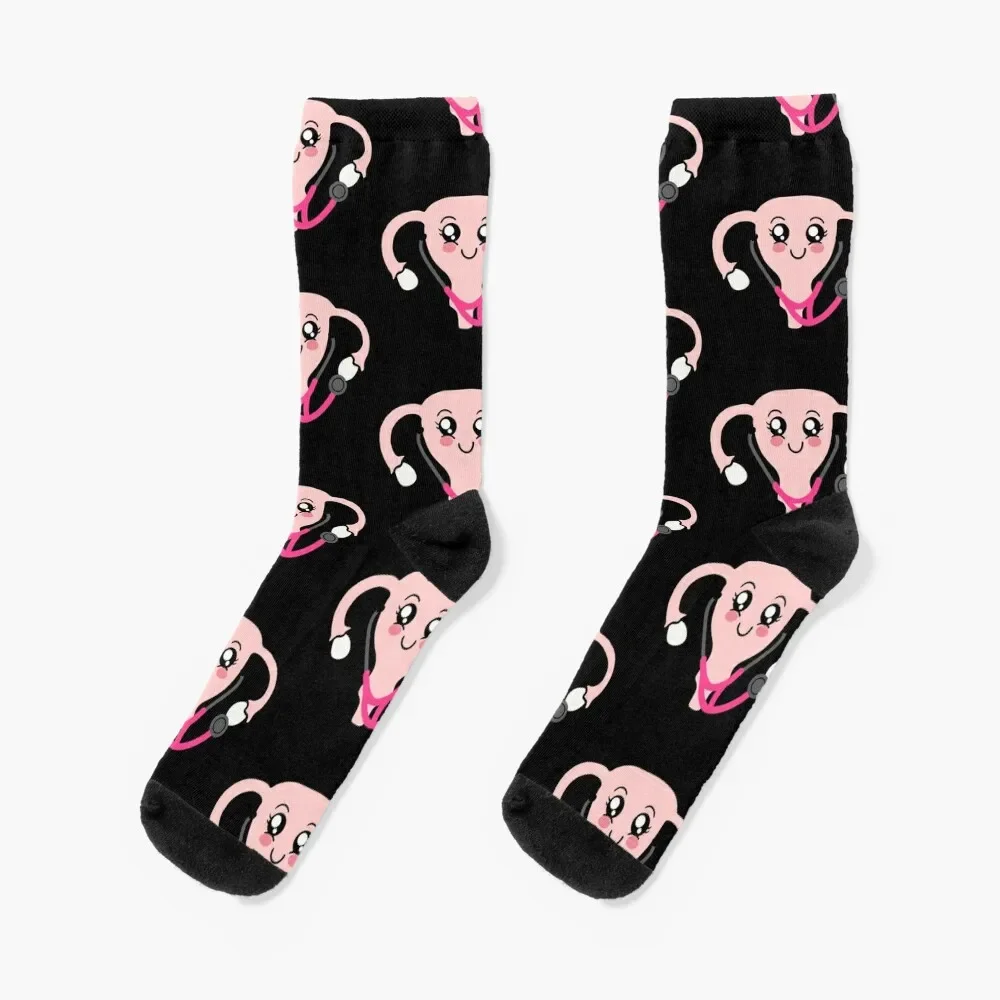 

Gynecologist uterus with stethoscope Socks summer moving stockings Socks Women's Men's