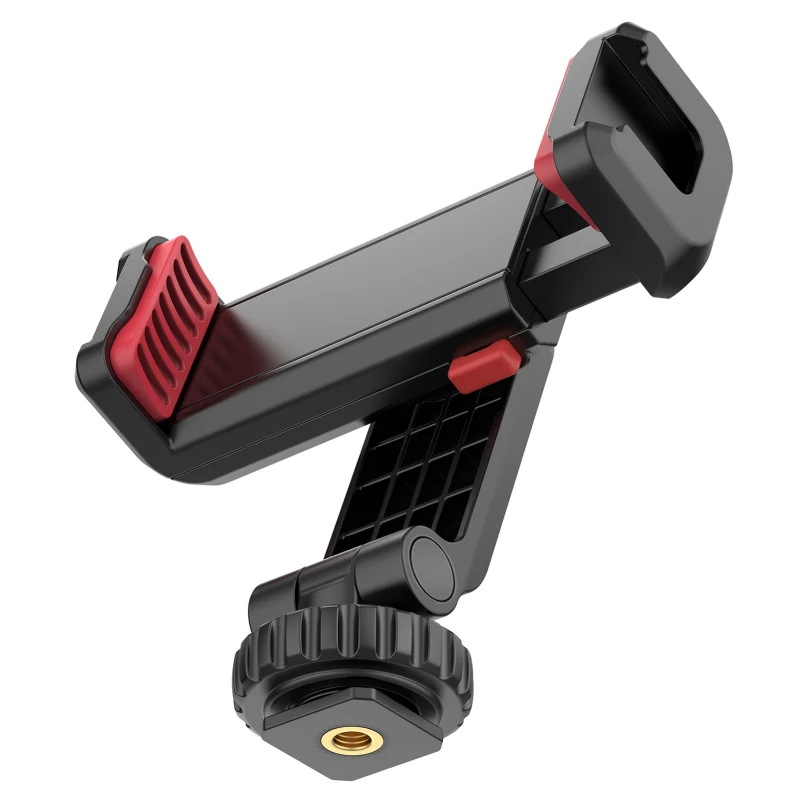 Support Rotatif Pour Smartphone - Adaptateur Pour Pied De Micro Ou Trépied, Rotation 360°, Réglable En Largeur - 5