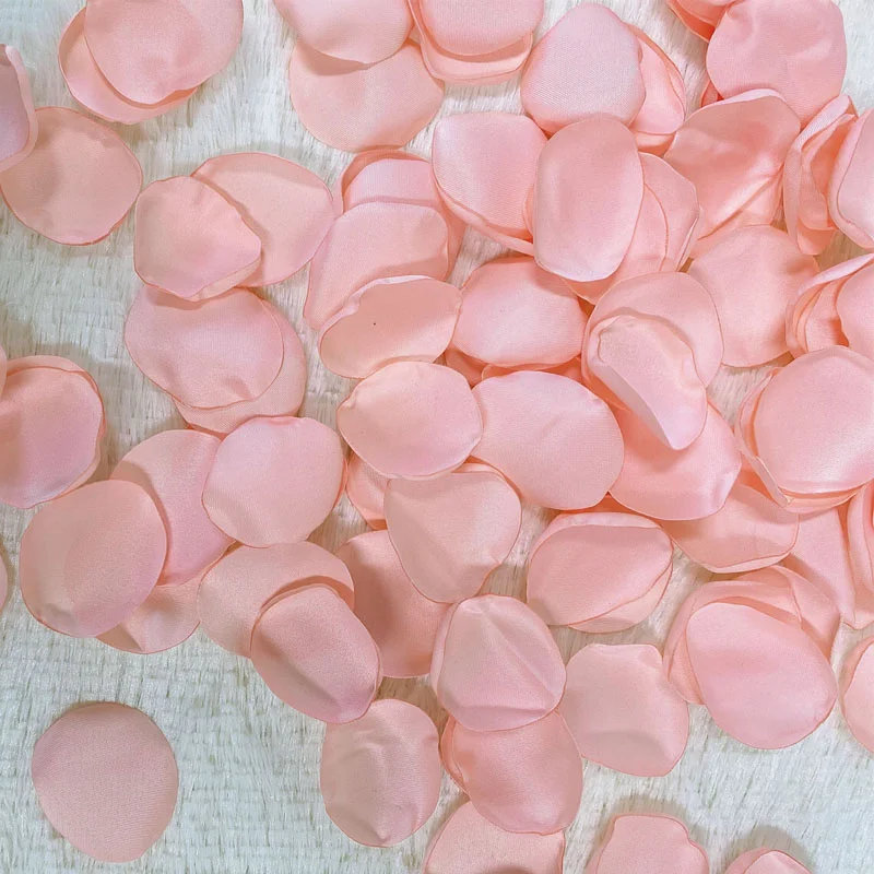 Mixed Color Silk Satin Rose Petals for Wedding Marriage Table Decoration Vanlentine's Day Romantic Accessories 200pcs/bag artificial rose petals