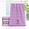 High Quality Bath Towel Cotton Embroidery Lavender Aromatherapy Soft Hand Face  Sheet Set 34 X 74cm 5