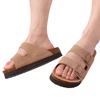 Eyriphy Men Slippers Classic Cork Clogs Fashion Casual Sandals For Men Thick Sole Suede Open Toe Slides Indoor Home Shoes Women 5
