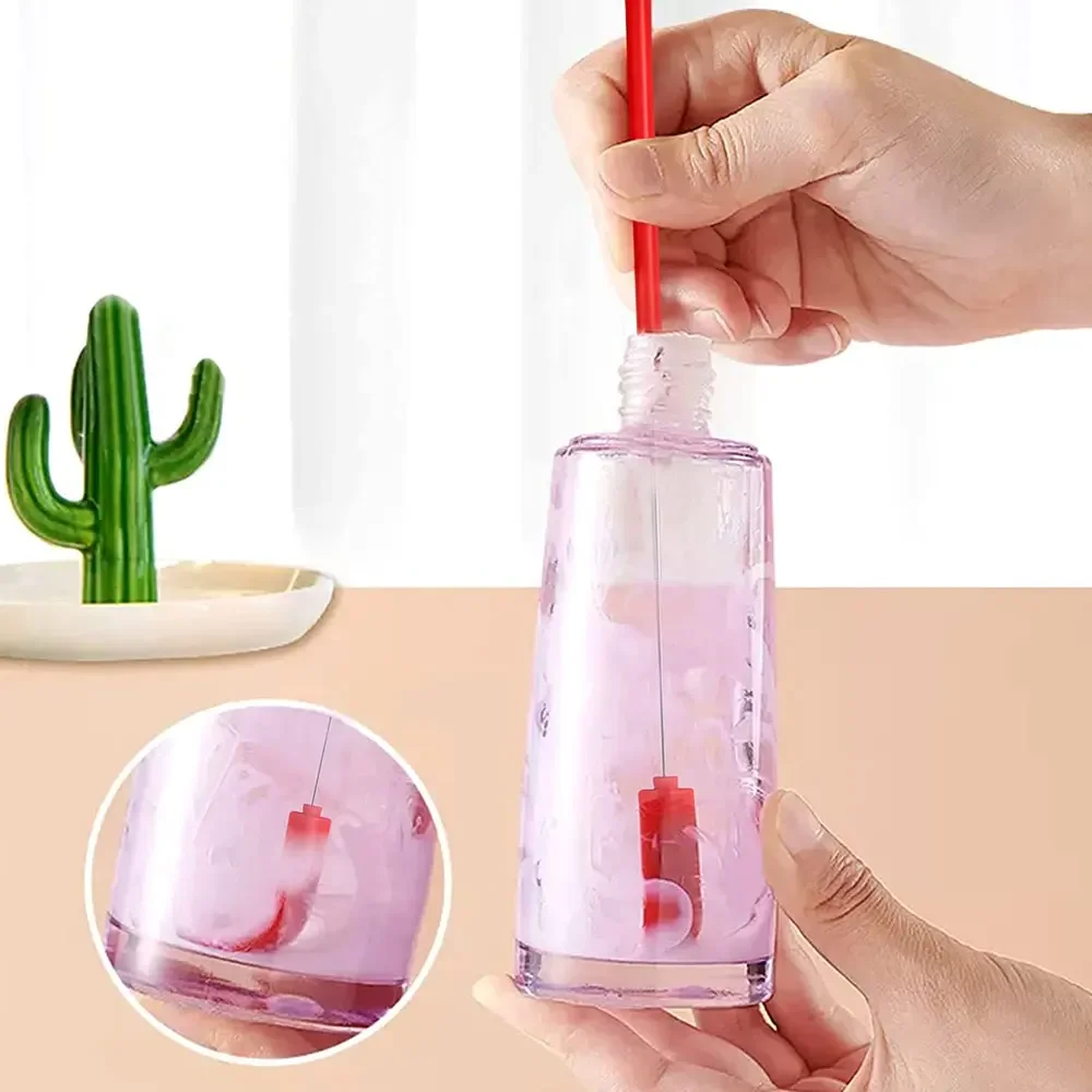 1Pc Silicone Double-head Lengthened Scraper Cosmetic Jam Deep Bottle Scraper Mini Spatula Set Makeup Tools Face Cream Spatula
