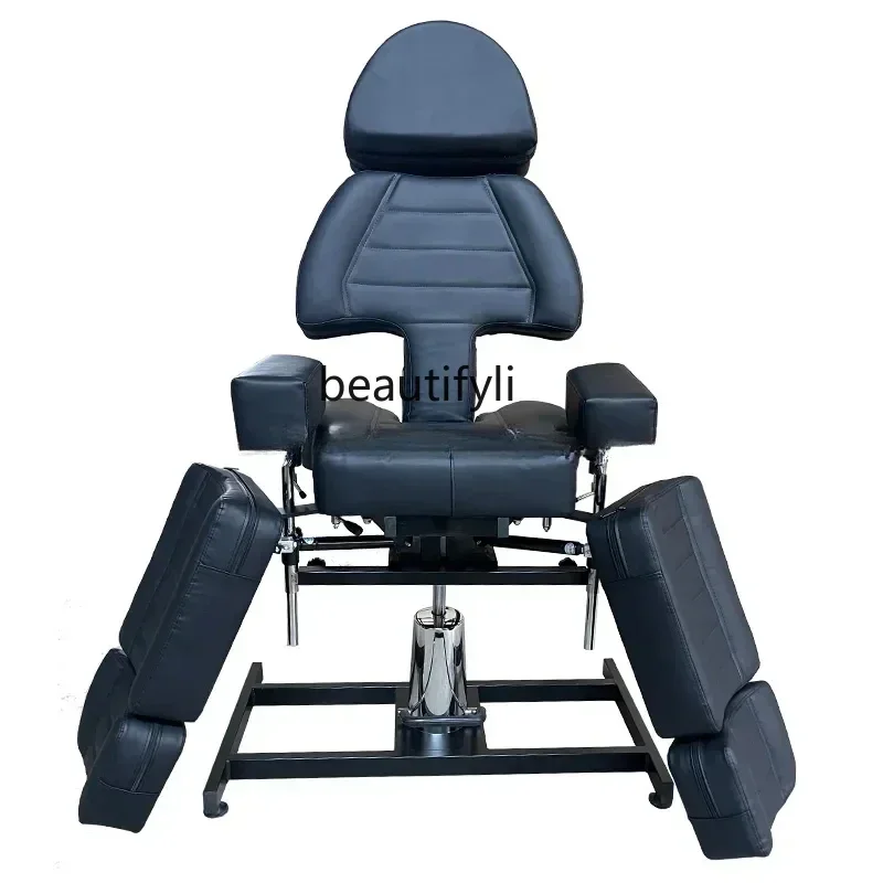 

Single Split Leg Tattoo Couch Multifunctional Adjustable Tattoo Chair Facial Bed Hydraulic Lifting Tattoo Eyebrow Recliner