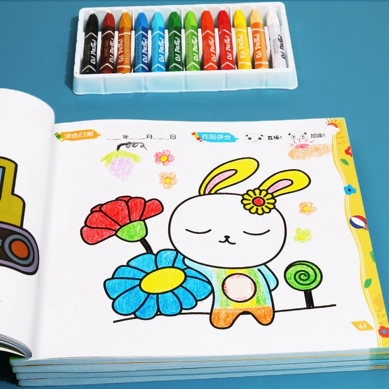 

Coloring Book Painted Book Enlightenment Picture Book Sketches Exercise Thinking Training Early Education for 2-5 Ages Kids