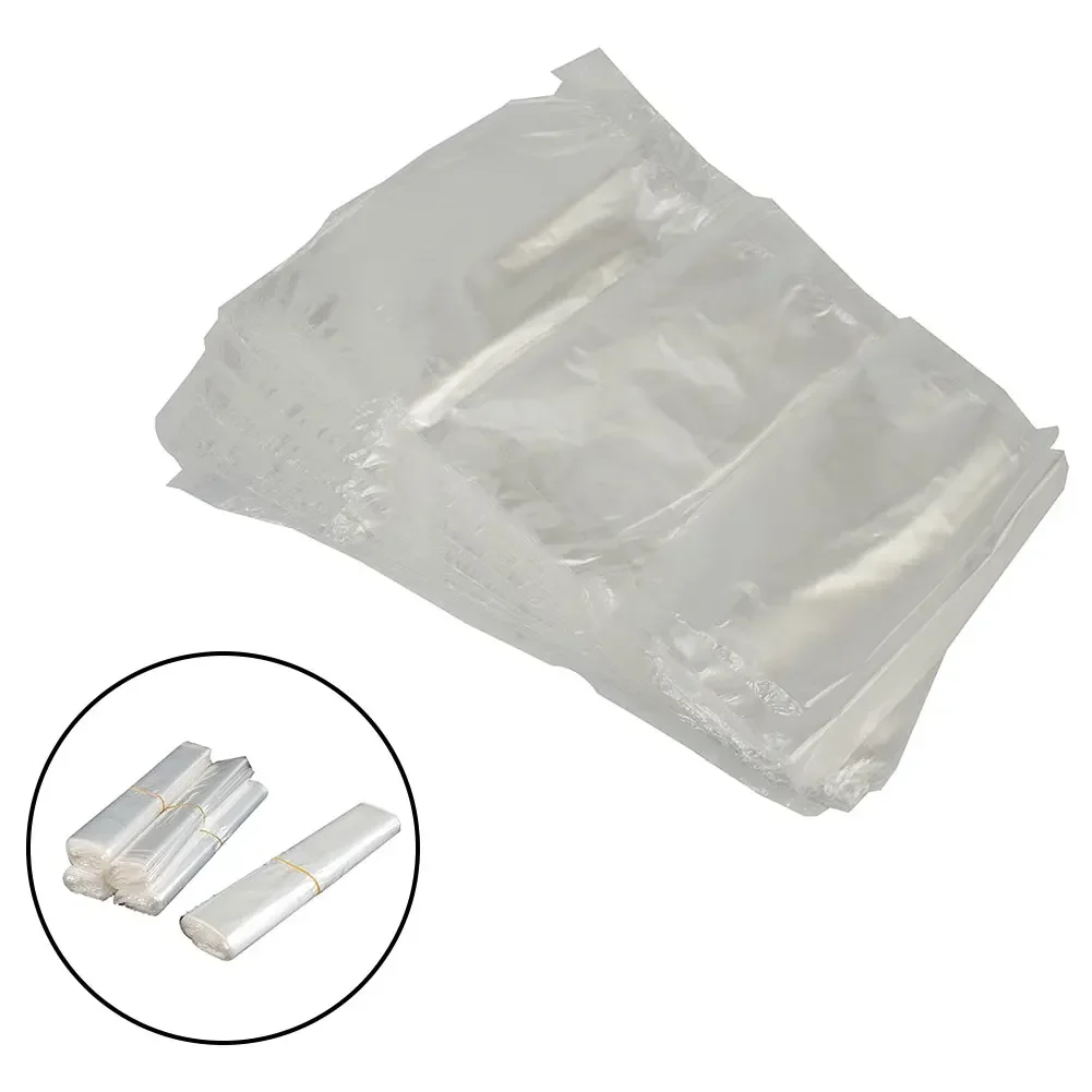 100PCS POF Heat Shrink Bags Quality Heat Shrinkable Film Baby Shoe Bag Transparent Sealing Film Wrap Storage Bag Retail Seal