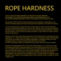 ROPE HARDNESS