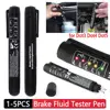 1-5Pcs Mini Brake Fluid Tester Pen 5 LED Car Auto Vehicle Tools Diagnostic Tools for Dot3 Dot4 Dot5 Brake Fluid Testing Tool 1