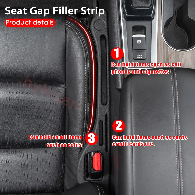 Car Seat Gap Filler Side Seam Plug Strip Styling Seat Gap Leak-proof  Filling Strip Universal Interior Decoration Auto Accsesory